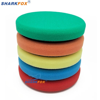 Sharkfox плосък полиращ пад (гъба) 125/150 мм за полиране и ваксиране на автомобил
