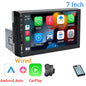 7" 1-DIN авторадио с CarPlay/Android Auto, HD сензорен екран, Bluetooth, FM, AUX, MirrorLink