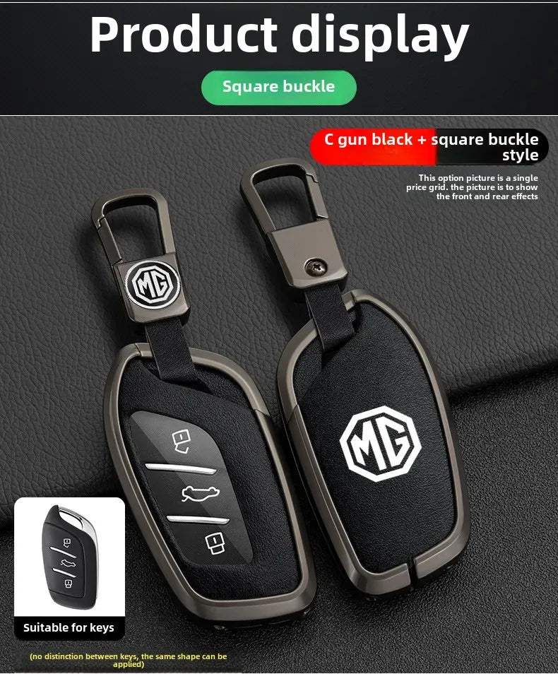 Калъф за автомобилен ключ за MG5 (второ поколение, 2021+), MG4 (2023/EV), HS, GT, ZS EV, ZX, MG6