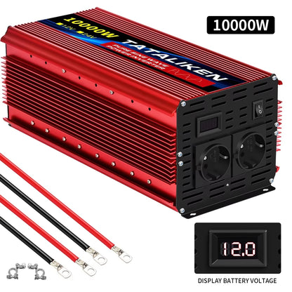 Автомобилен инвертор 12V към 220V 50Hz, чиста синусоида, EU контакт, с LED индикация