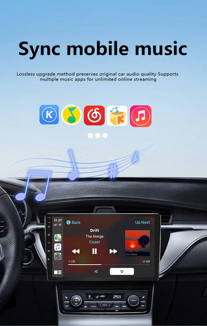 Безжичен CarPlay адаптер за автомобил с Bluetooth и огледално отразяване на екрана, 4-в-1, Plug-and-Play
