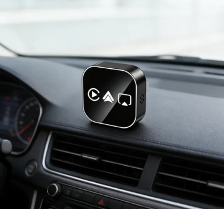 Безжичен CarPlay адаптер за автомобил с Bluetooth и огледално отразяване на екрана, 4-в-1, Plug-and-Play