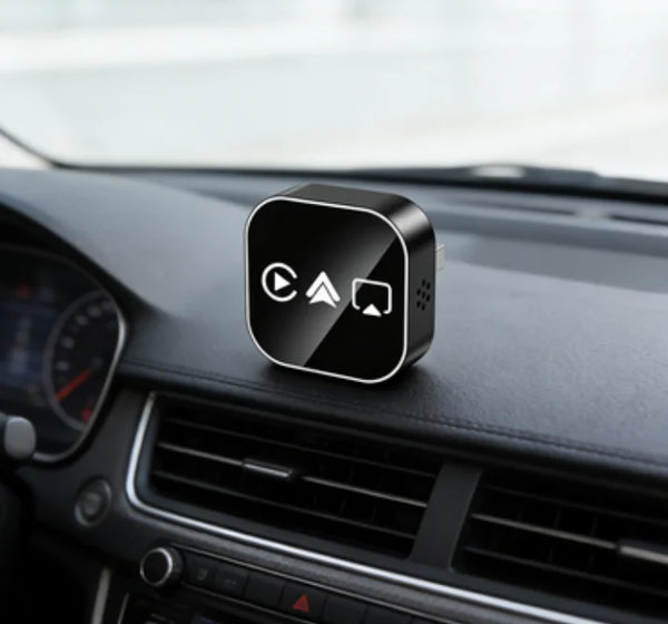 Безжичен CarPlay адаптер за автомобил с Bluetooth и огледално отразяване на екрана, 4-в-1, Plug-and-Play