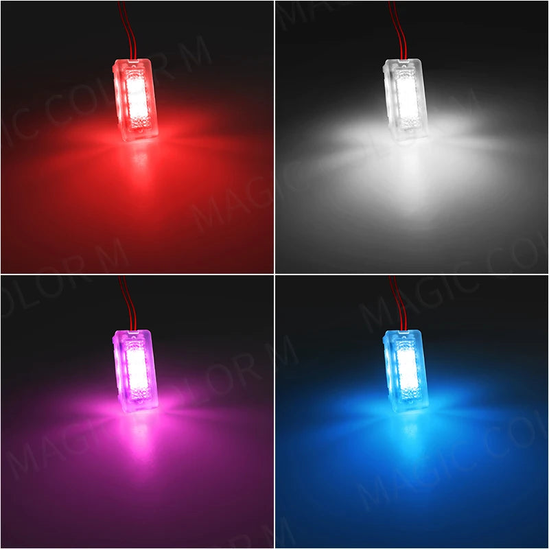LED амбиентно интериорно осветление за крака и врати (puddle) за Tesla Model 3, Y, S и X