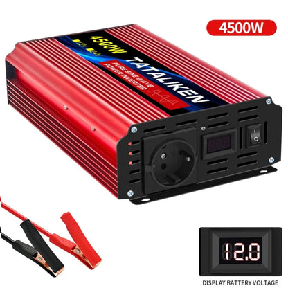 Автомобилен инвертор 12V към 220V 50Hz, чиста синусоида, EU контакт, с LED индикация