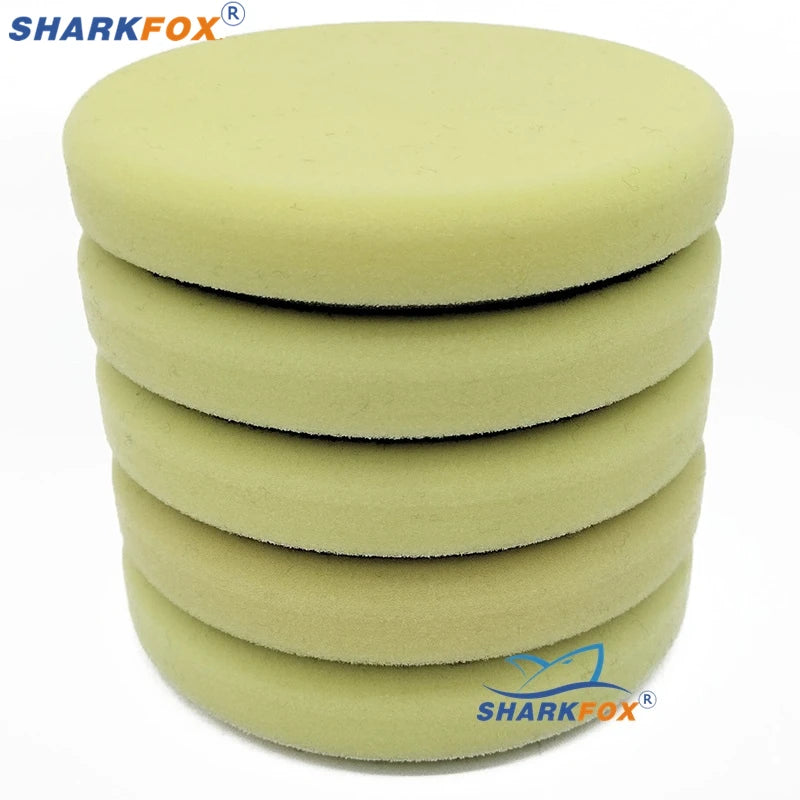 Sharkfox плосък полиращ пад (гъба) 125/150 мм за полиране и ваксиране на автомобил
