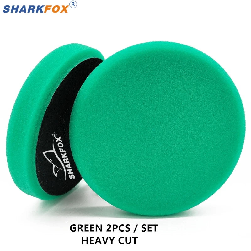 Sharkfox плосък полиращ пад (гъба) 125/150 мм за полиране и ваксиране на автомобил