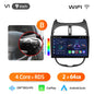 Junsun 9" Android 15 2DIN автомобилна мултимедия за Peugeot 206/206 CC/206 SW (2000–2008), IPS дисплей, GPS навигация, Bluetooth 4.0, Wireless Apple CarPlay и Android Auto
