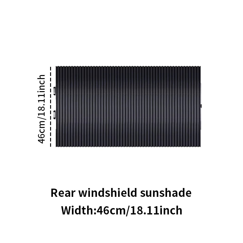 Автомобилен прибиращ се слънцезащитен сенник за предно/задно стъкло с вендузи, UV защита