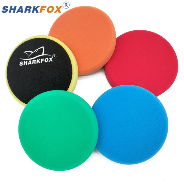 Sharkfox плосък полиращ пад (гъба) 125/150 мм за полиране и ваксиране на автомобил
